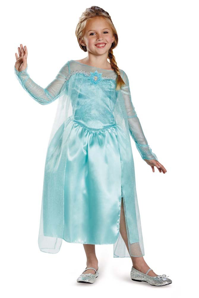 Elsa Snow Queen Gown Classic C DIS-76906 X-SMALL 3T-4T - JJ's Party House