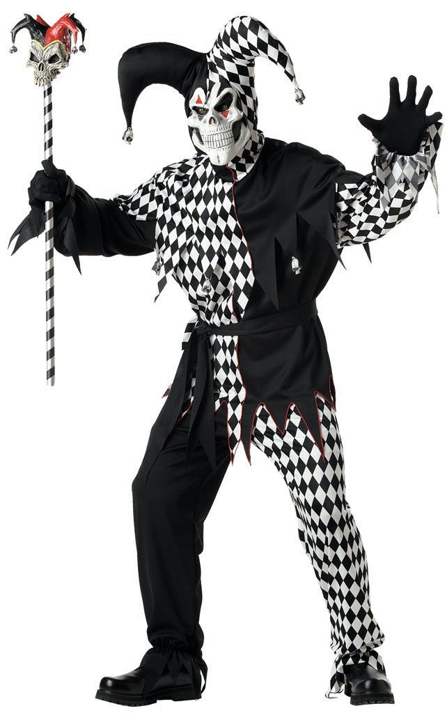 Evil Jester / Adult (B&W) - JJ's Party House - Custom Frosted Cups and Napkins