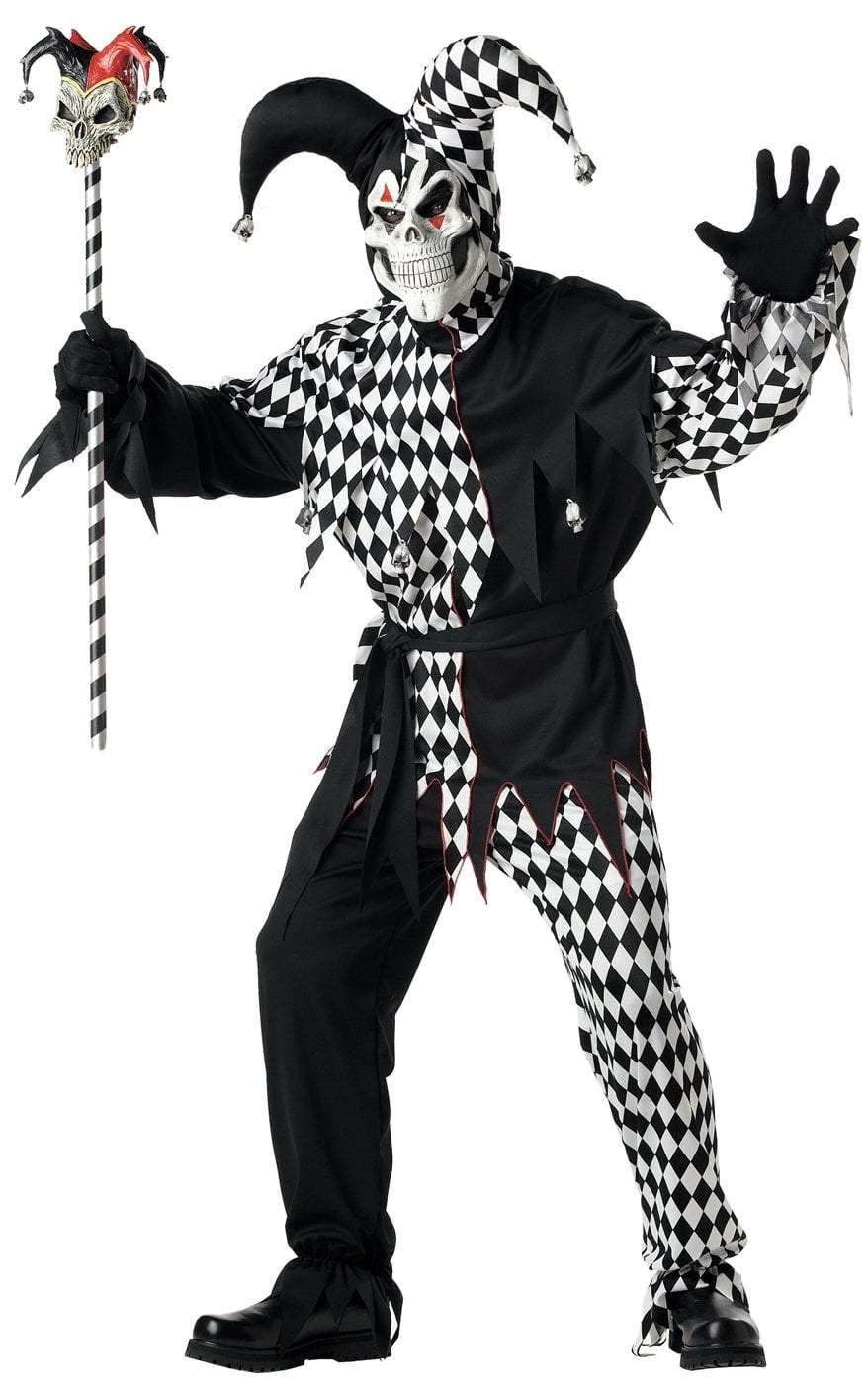 Evil Jester / Adult (B&W) - JJ's Party House