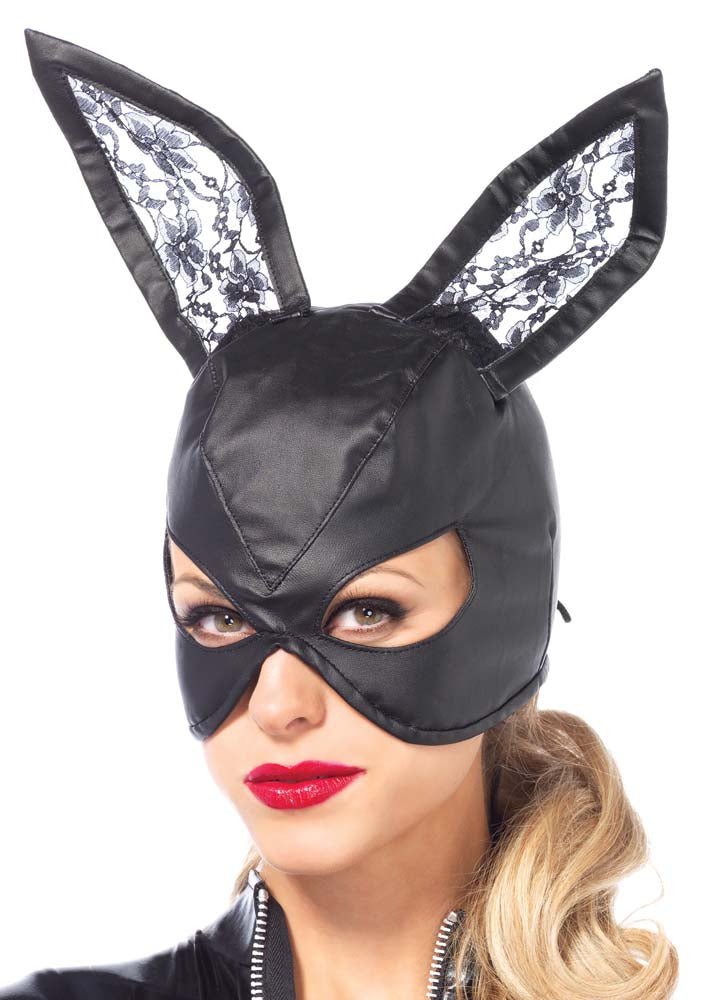 Faux Leather Bunny Mask - JJ's Party House