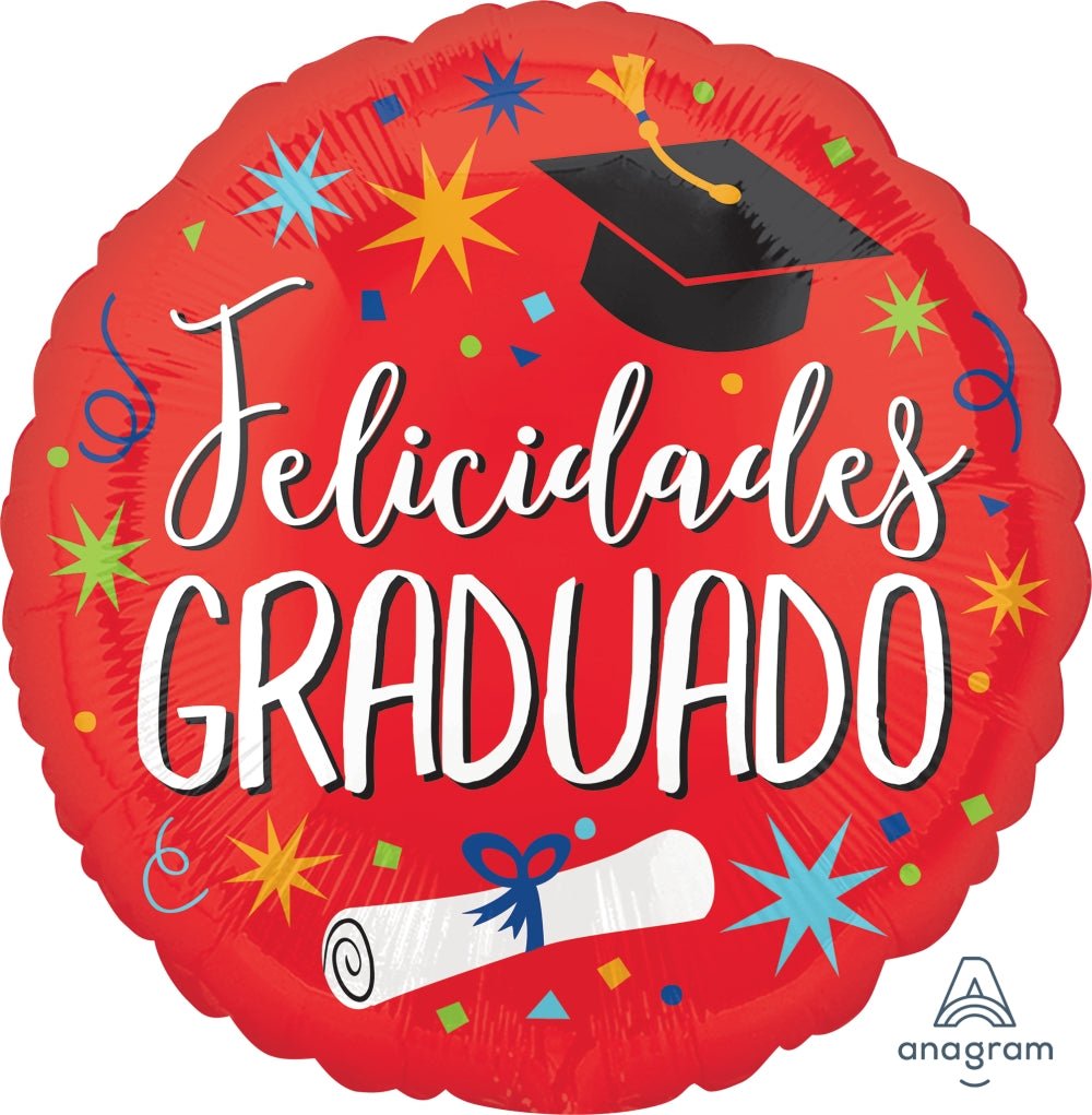 Felicidades Grad Mylar Balloon 18" - JJ's Party House