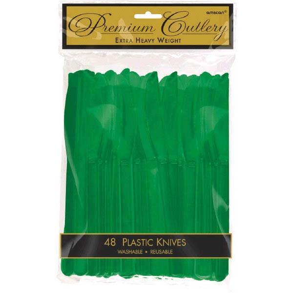 Festive Green Knives 48ct - JJ's Party House