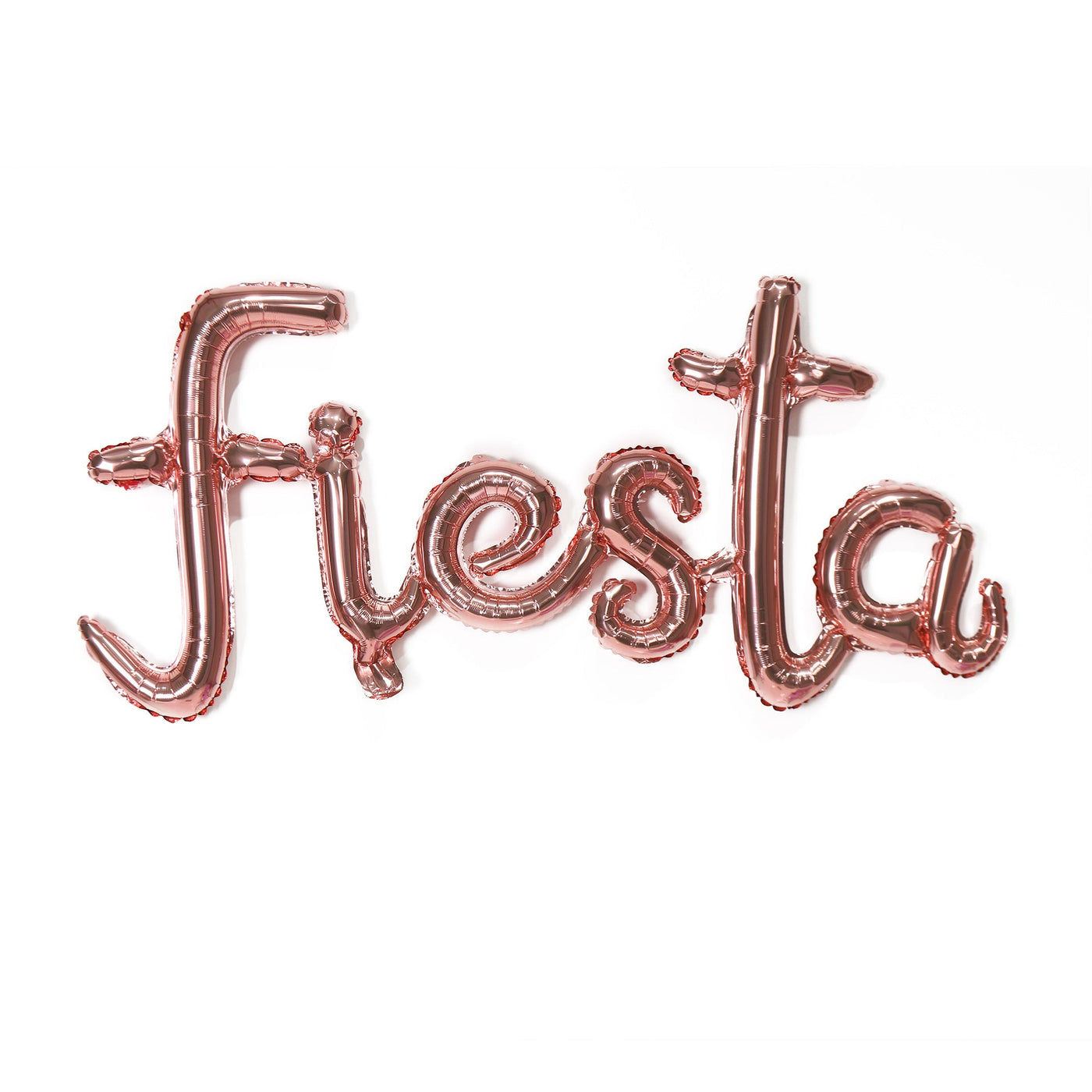 Fiesta Rose Gold Air Filled Balloon Banner - JJ's Party House