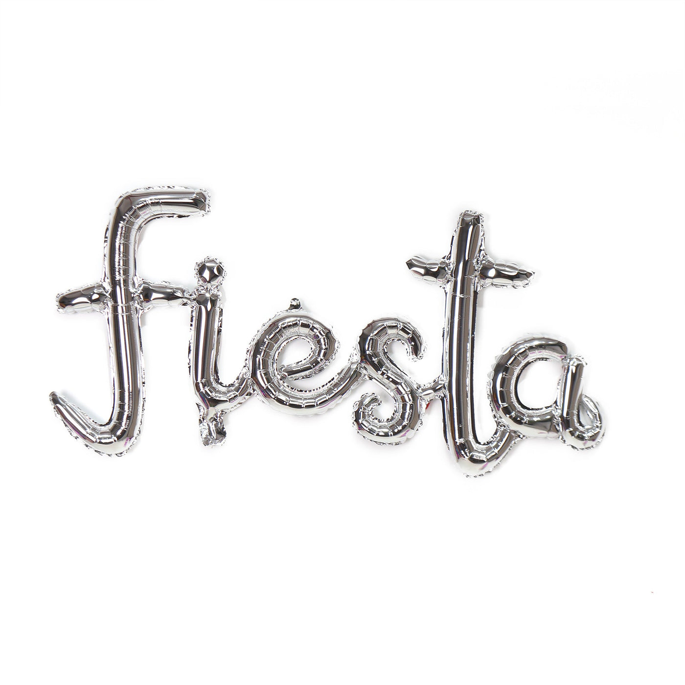Fiesta Silver Air Filled Balloon Banner - JJ's Party House