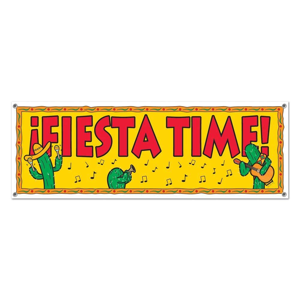 Fiesta Time! Sign Banner - JJ's Party House