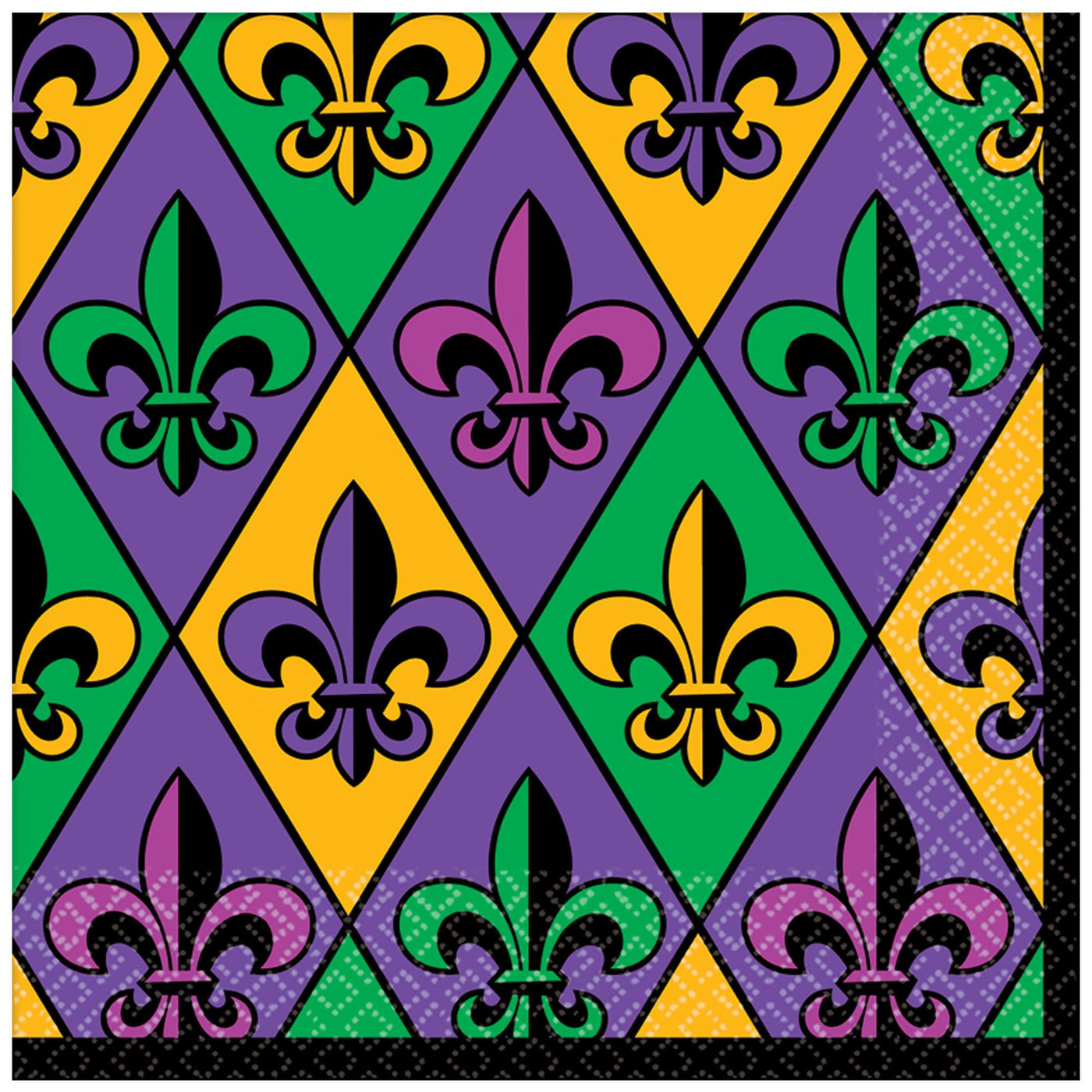 Fleur De Lis Luncheon Napkins 36ct - JJ's Party House - Custom Frosted Cups and Napkins