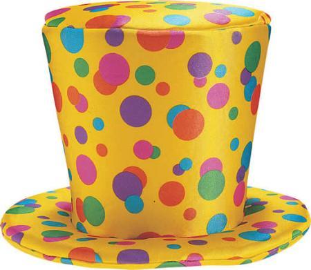 Foam Clown High Top Hat - JJ's Party House