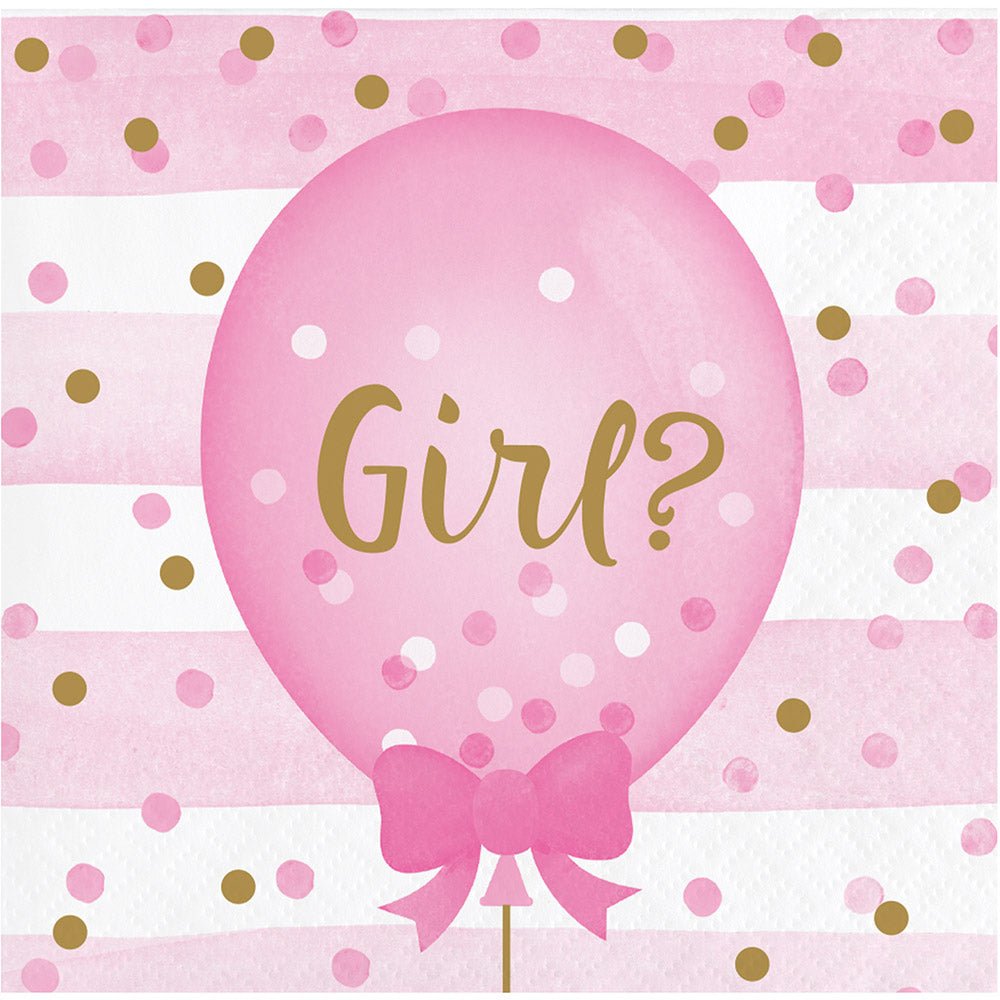 Gender Reveal Balloons Beverage Napkins 16ct - JJ's Party House: Birthday, Balloons & Custom Party Favors