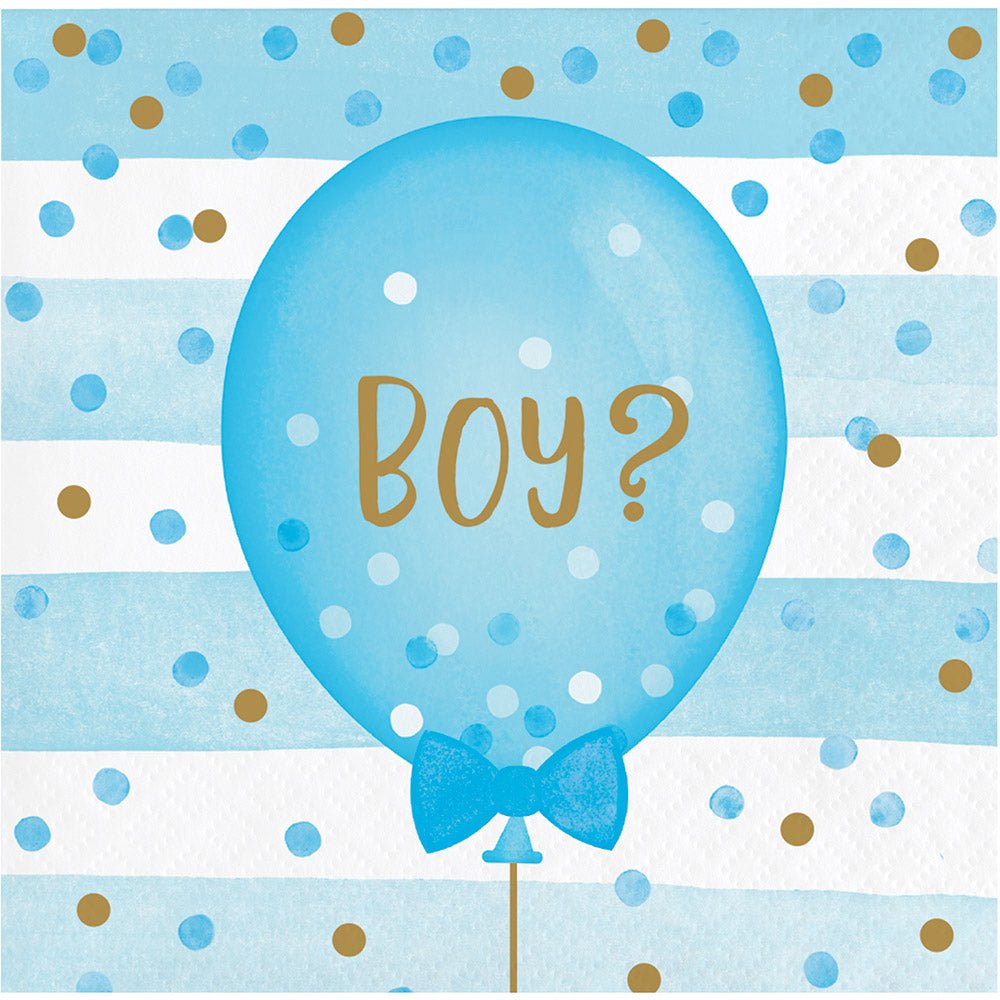 Gender Reveal Balloons Beverage Napkins 16ct - JJ's Party House: Birthday, Balloons & Custom Party Favors