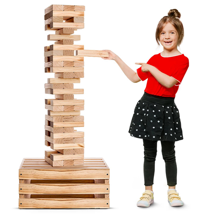 Giant Tower Game w/ Storage Crate - JJ's Party House