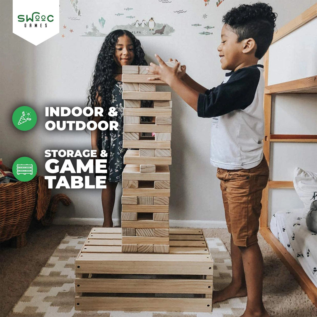 Giant Tower Game w/ Storage Crate - JJ's Party House