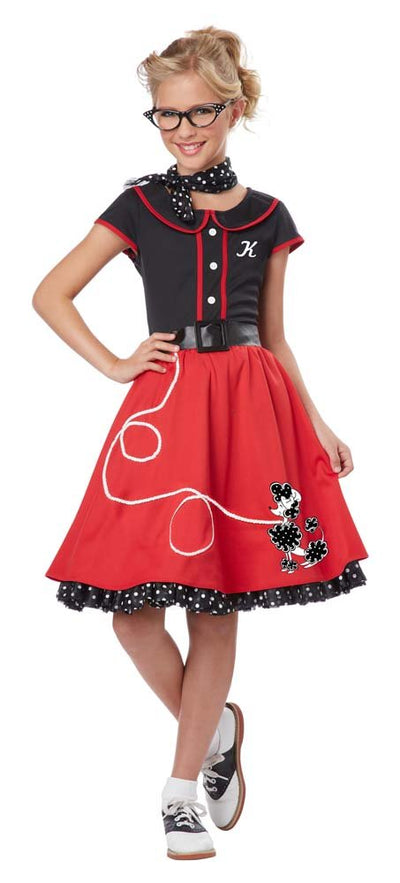 Girls 50's Sweetheart Costume - JJ's Party House