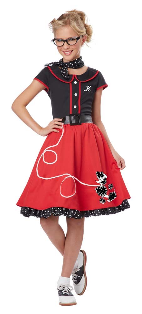 Girls 50's Sweetheart Costume - JJ's Party House