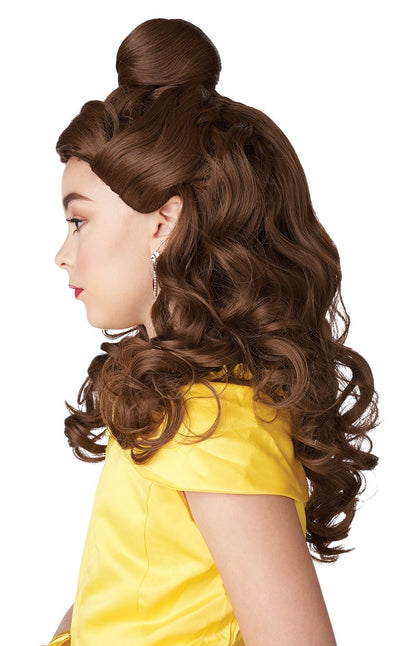 Girls Belle Brown Wig - JJ's Party House