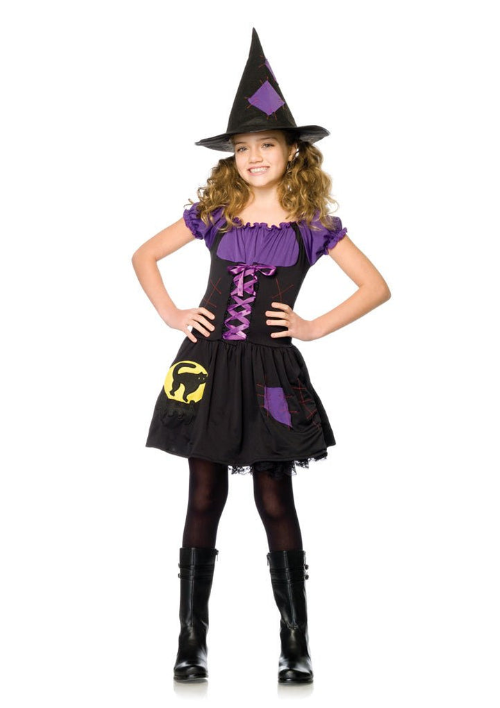 Girls Black Cat Witch Costume - JJ's Party House