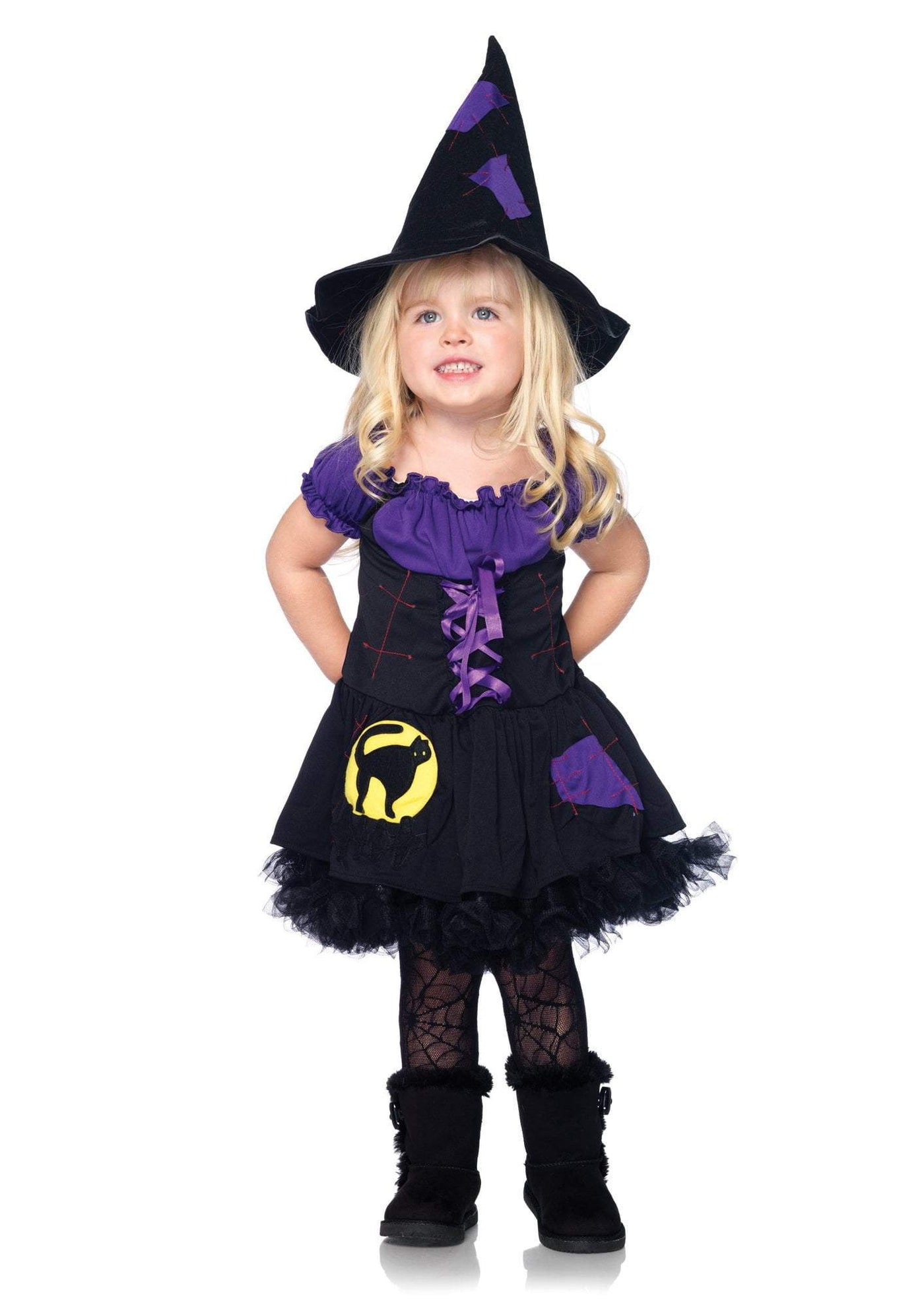Girls Black Cat Witch Costume - JJ's Party House