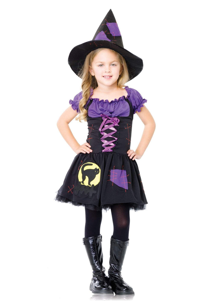 Girls Black Cat Witch Costume - JJ's Party House