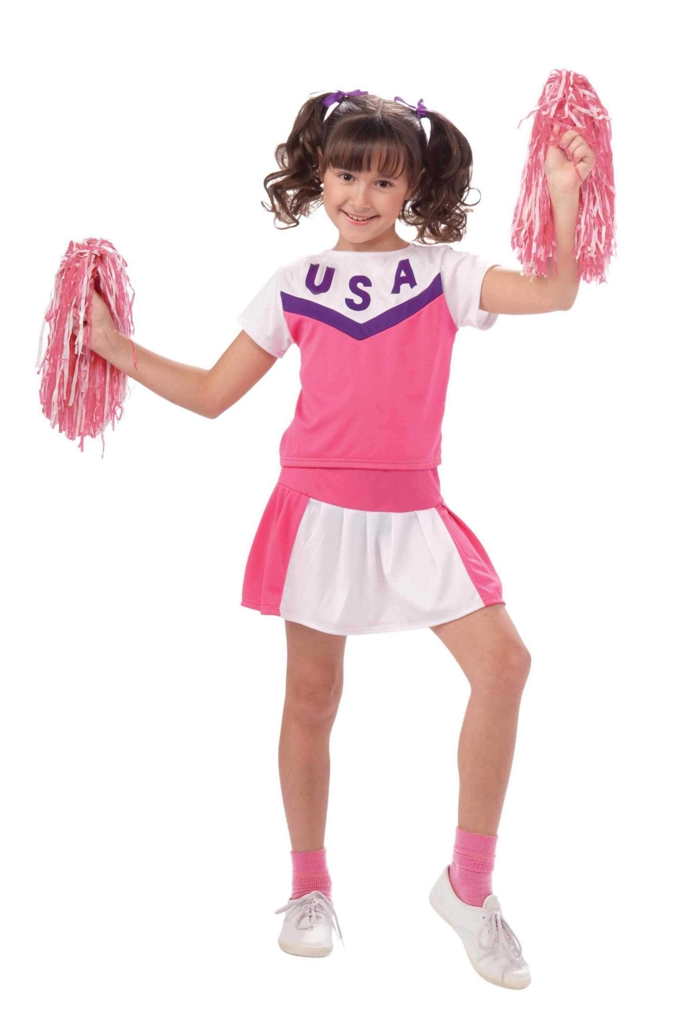 Girls Cheerleader Costume (Large) - JJ's Party House