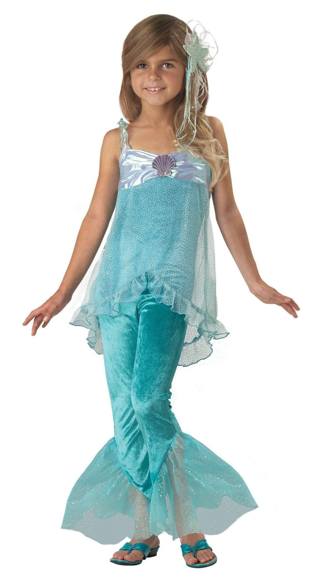 Girls Deluxe Mischievous Mermaid Costume - JJ's Party House