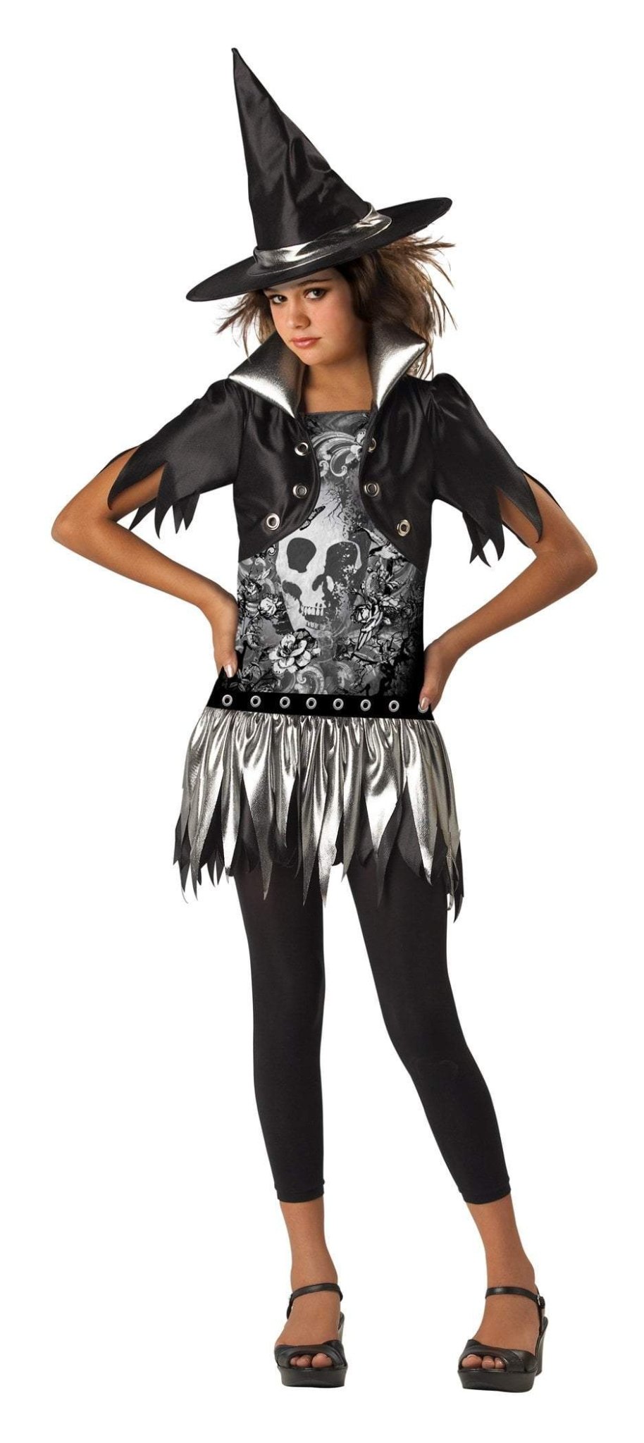Girls Gothic Witch Costume - JJ's Party House