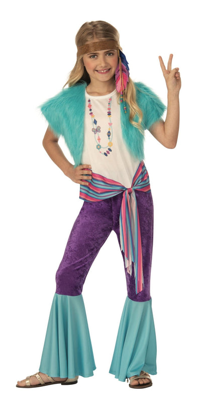 Girls Hippie Girl Costume - JJ's Party House