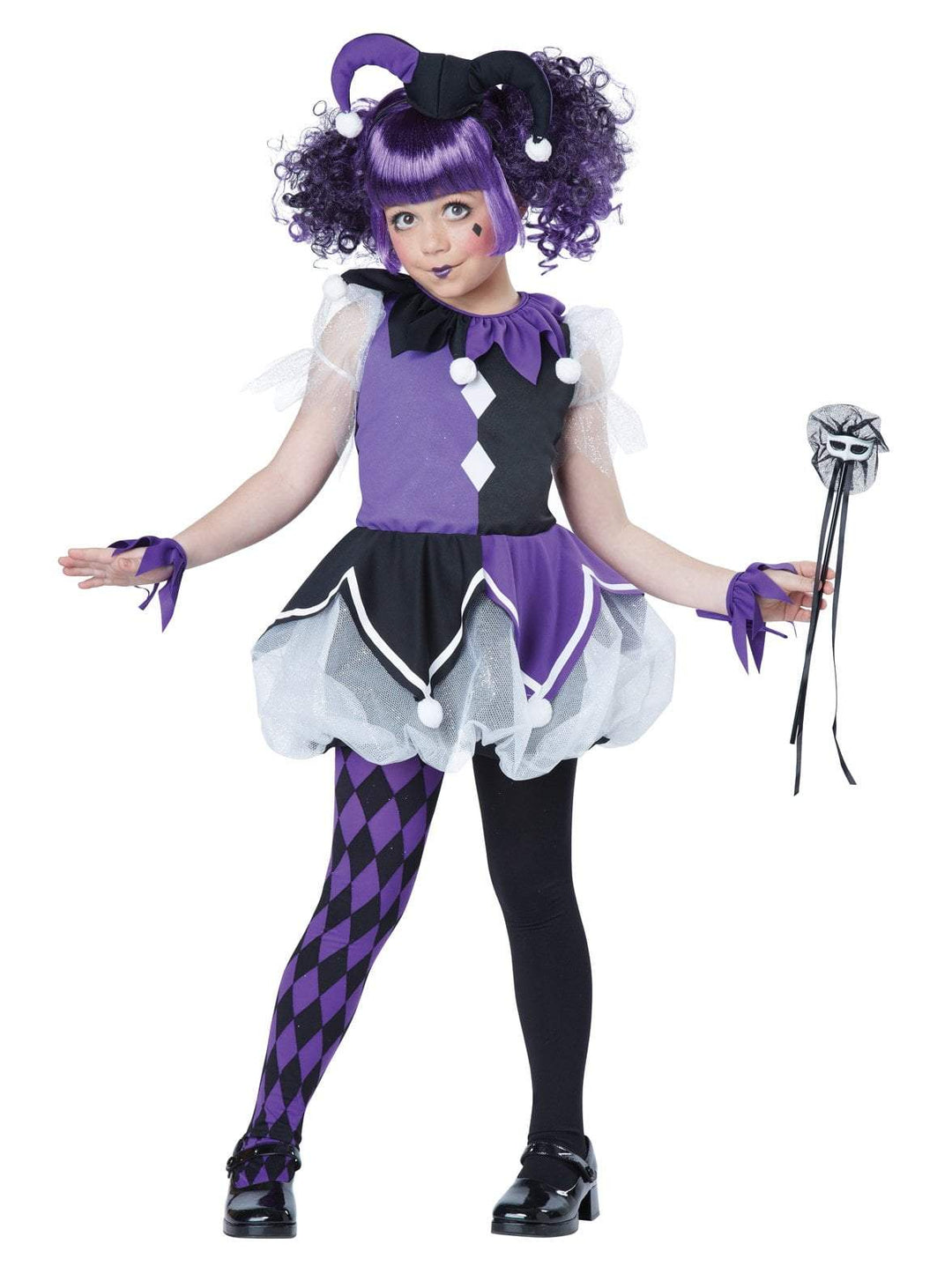 Girls Jester Girl Costume - JJ's Party House