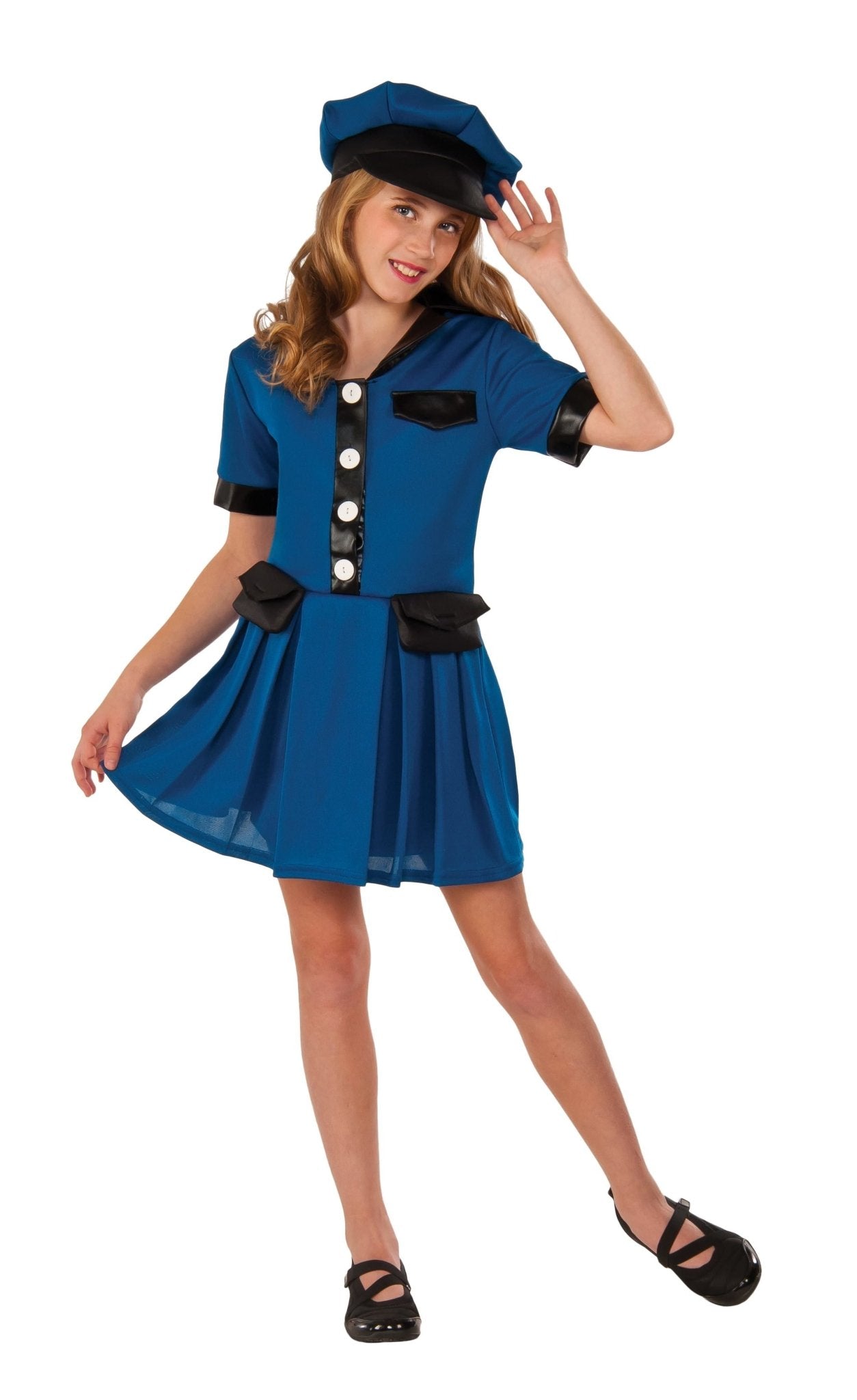 Girls Lady Cop Costume - JJ's Party House