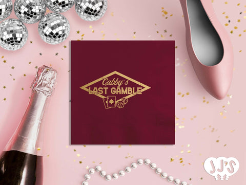 Girls Last Gamble Las Vegas Bachelorette Party Napkins - JJ's Party House