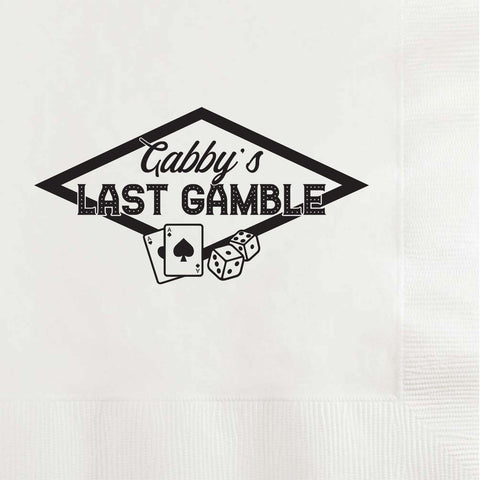 Girls Last Gamble Las Vegas Bachelorette Party Napkins - JJ's Party House