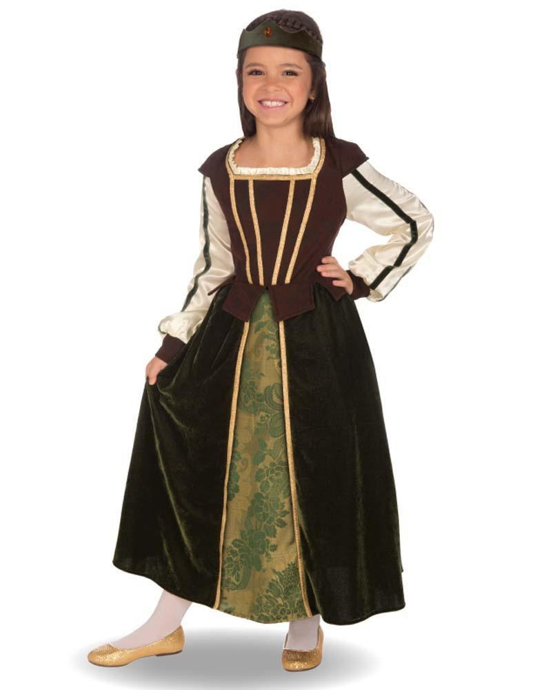 Girls Maid Marion Costume - Small - JJ's Party House