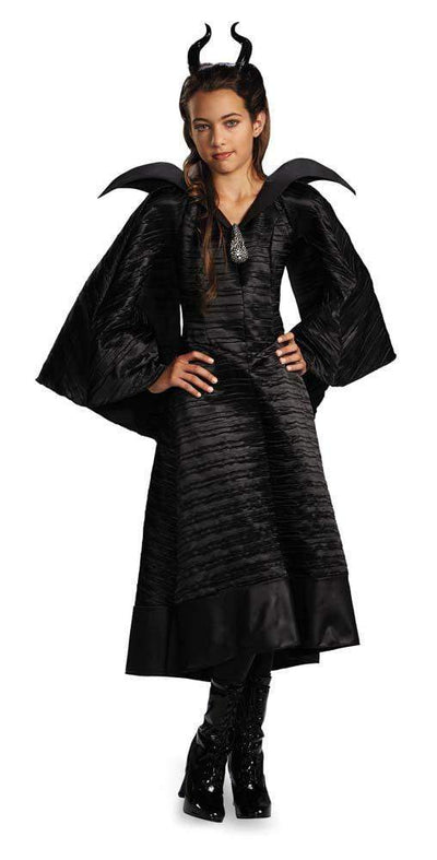Girls Maleficent Christening Black Costume Gown - JJ's Party House