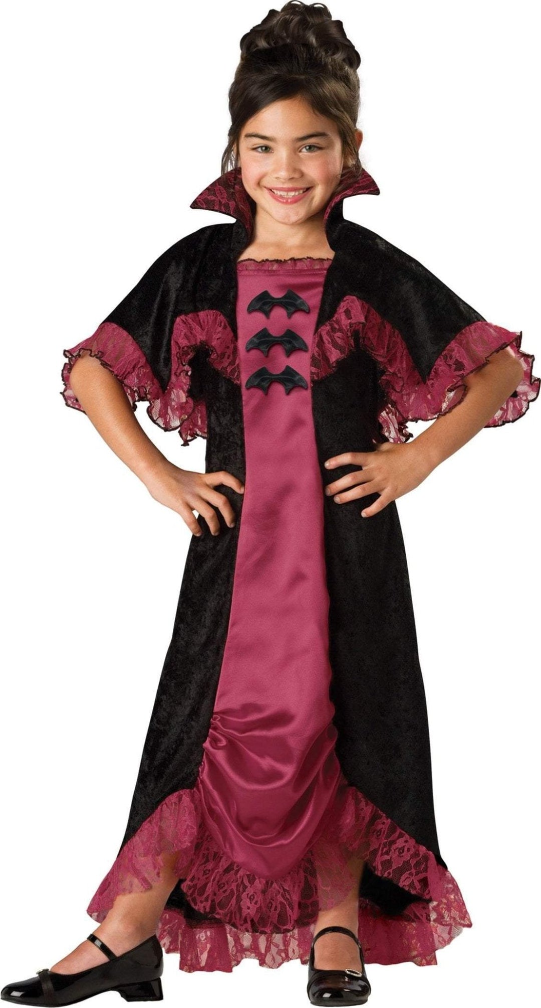 Girls Midnight Vampiress Costume - JJ's Party House