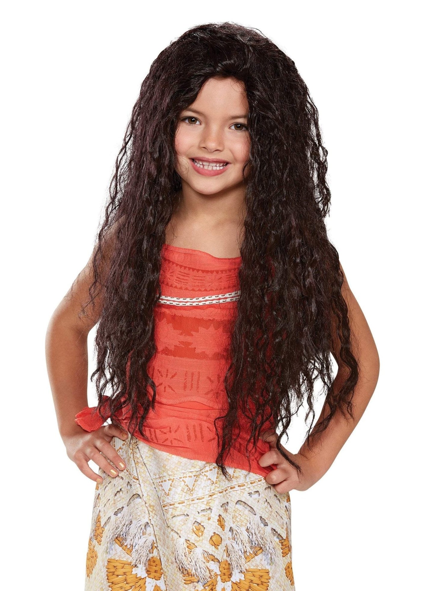 Girls Moana Deluxe Wig - JJ's Party House