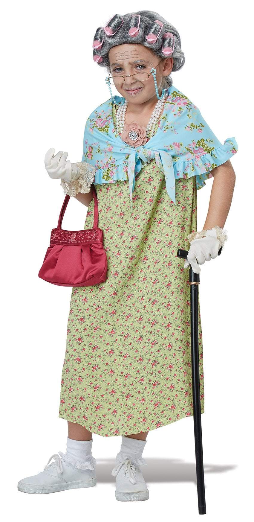 Girl's Old Lady Costume Accessory Kit - 100 Days of School - JJ's Party House