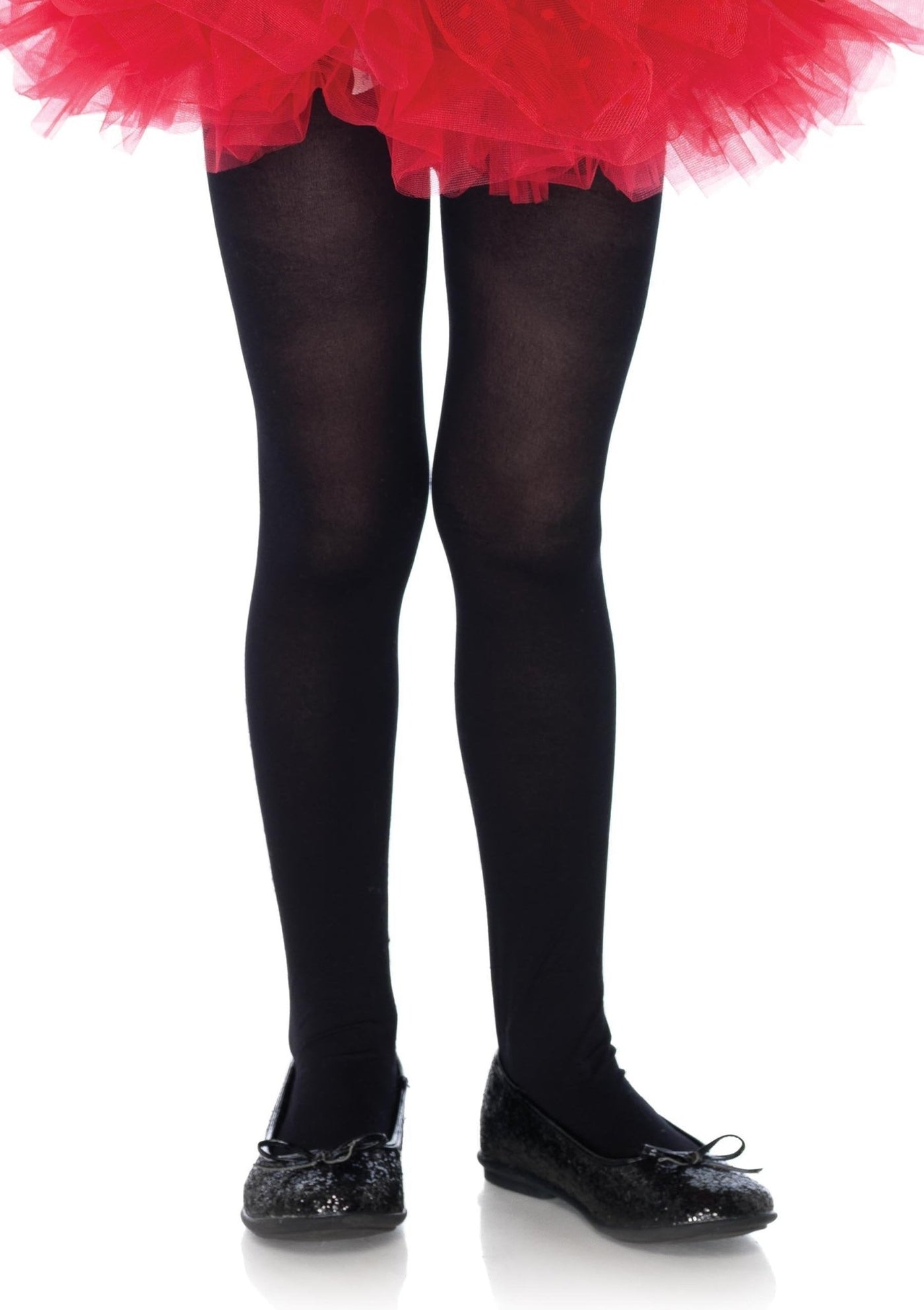 Girls Opaque Tights LEG-4646 NEON PINK 7-10 - JJ's Party House