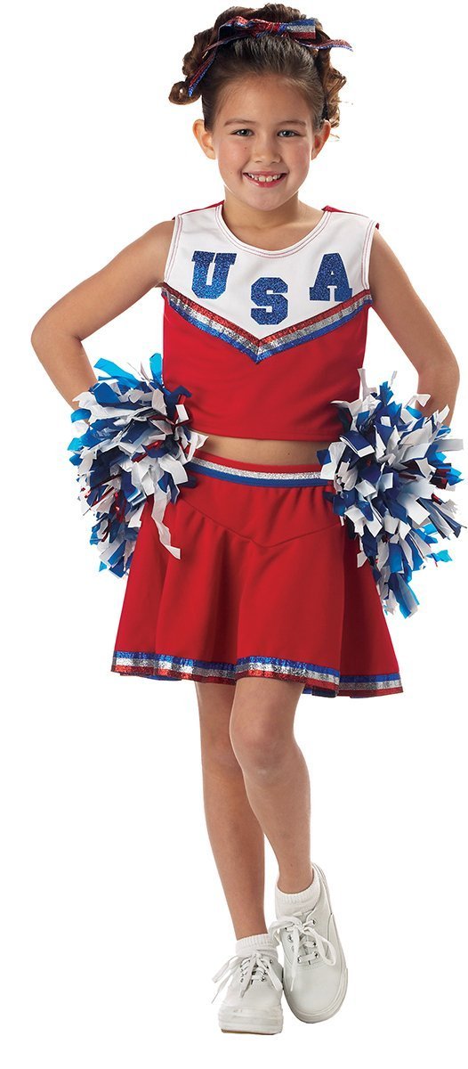 Girls Patriotic Cheerleader Costume - JJ's Party House
