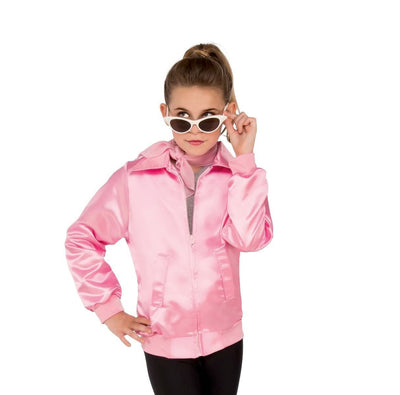 Girls Pink Ladies Jacket - Gre - JJ's Party House