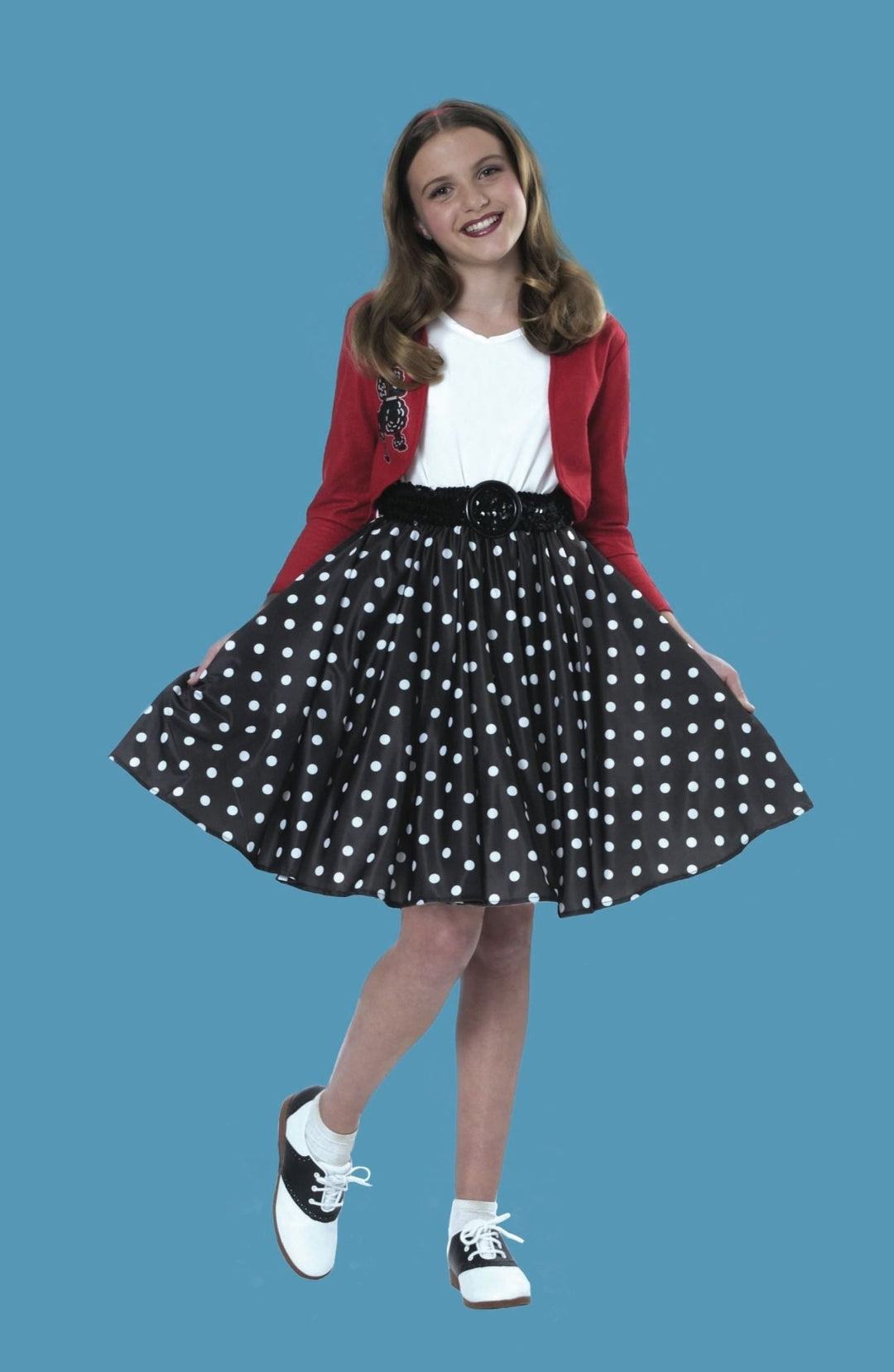 Girls Polka Dot Rocker Costume - JJ's Party House