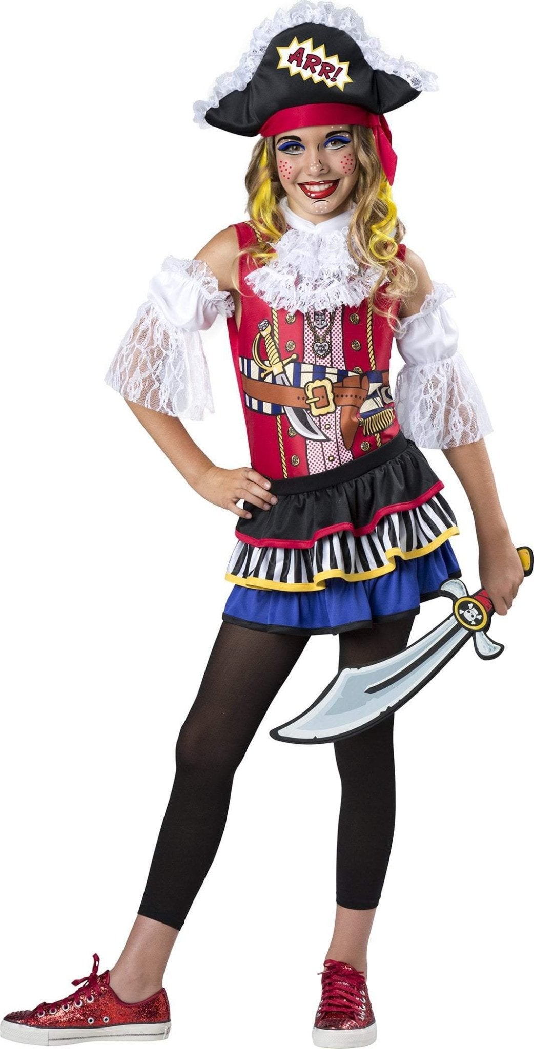 Girls Pop Icon Pirate Costume - JJ's Party House
