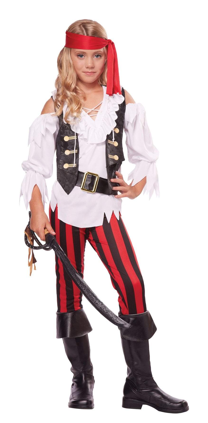 Girls Posh Pirate Costume - JJ's Party House