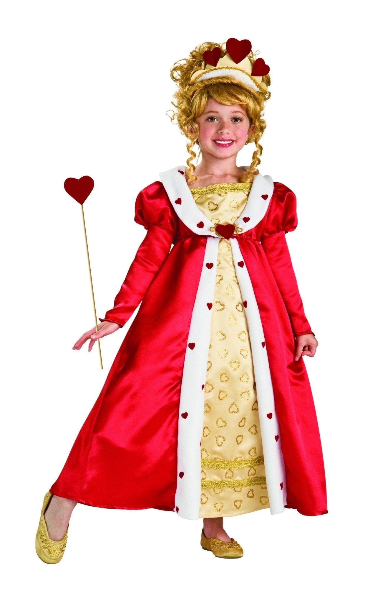 Girls Red Heart Princess Costume - JJ's Party House