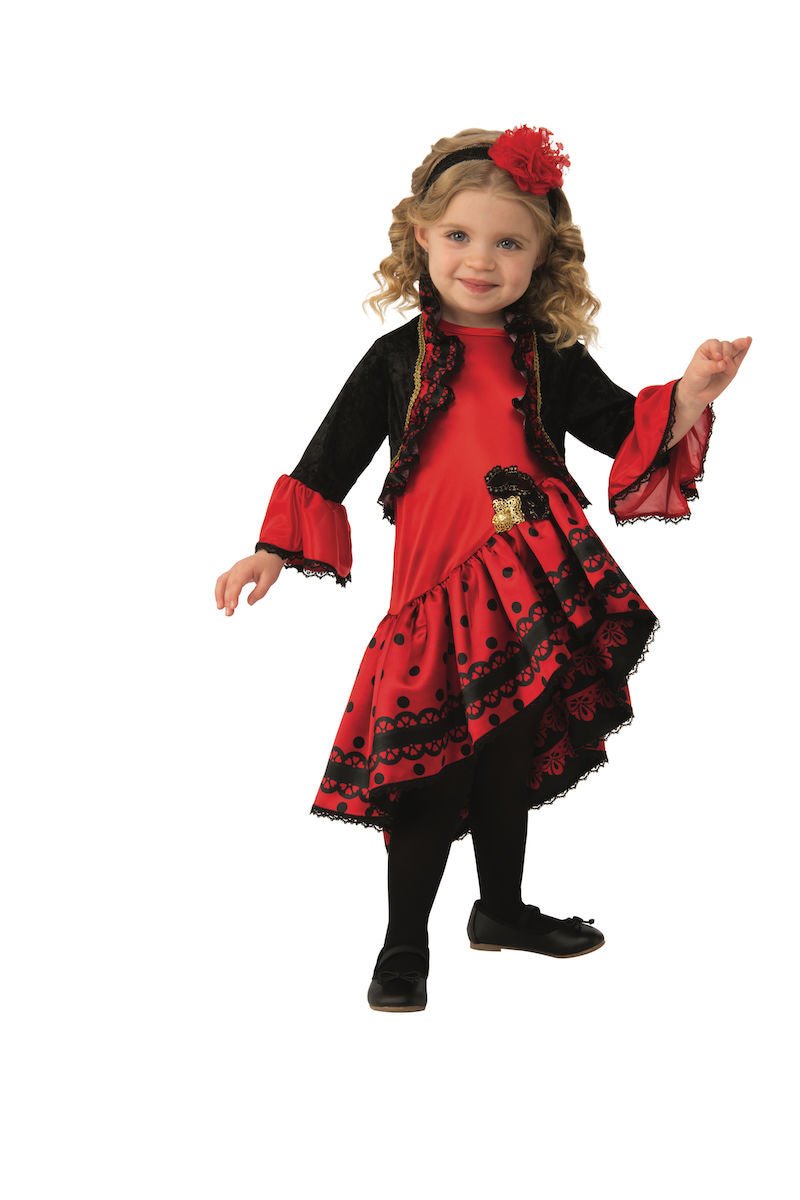 Girls Spanish Dancer Infant Costume - JJ's Party House