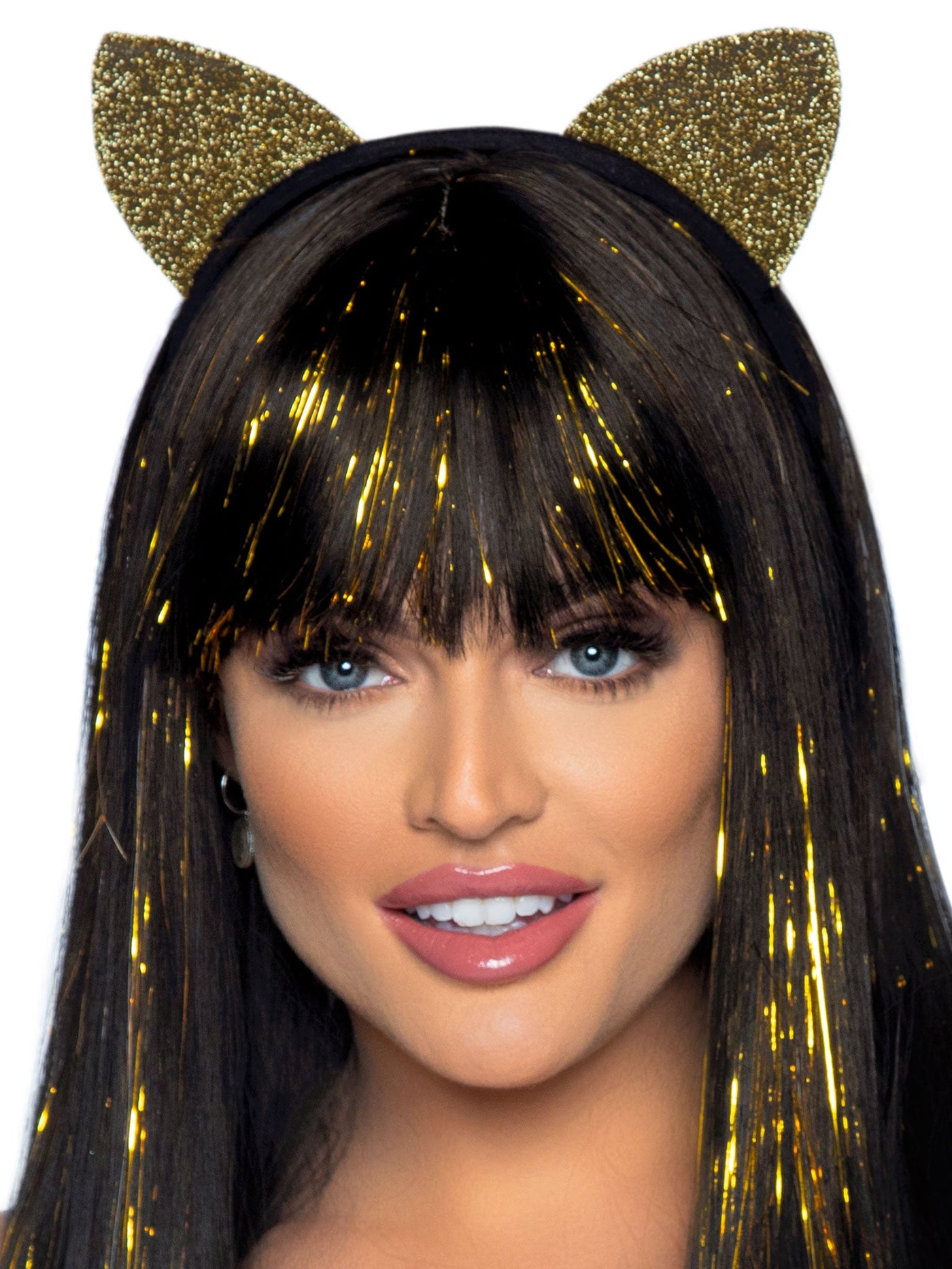 Glitter Gold Cat Ears Headband - JJ's Party House