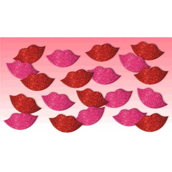Glitter Lips Stickers - JJ's Party House