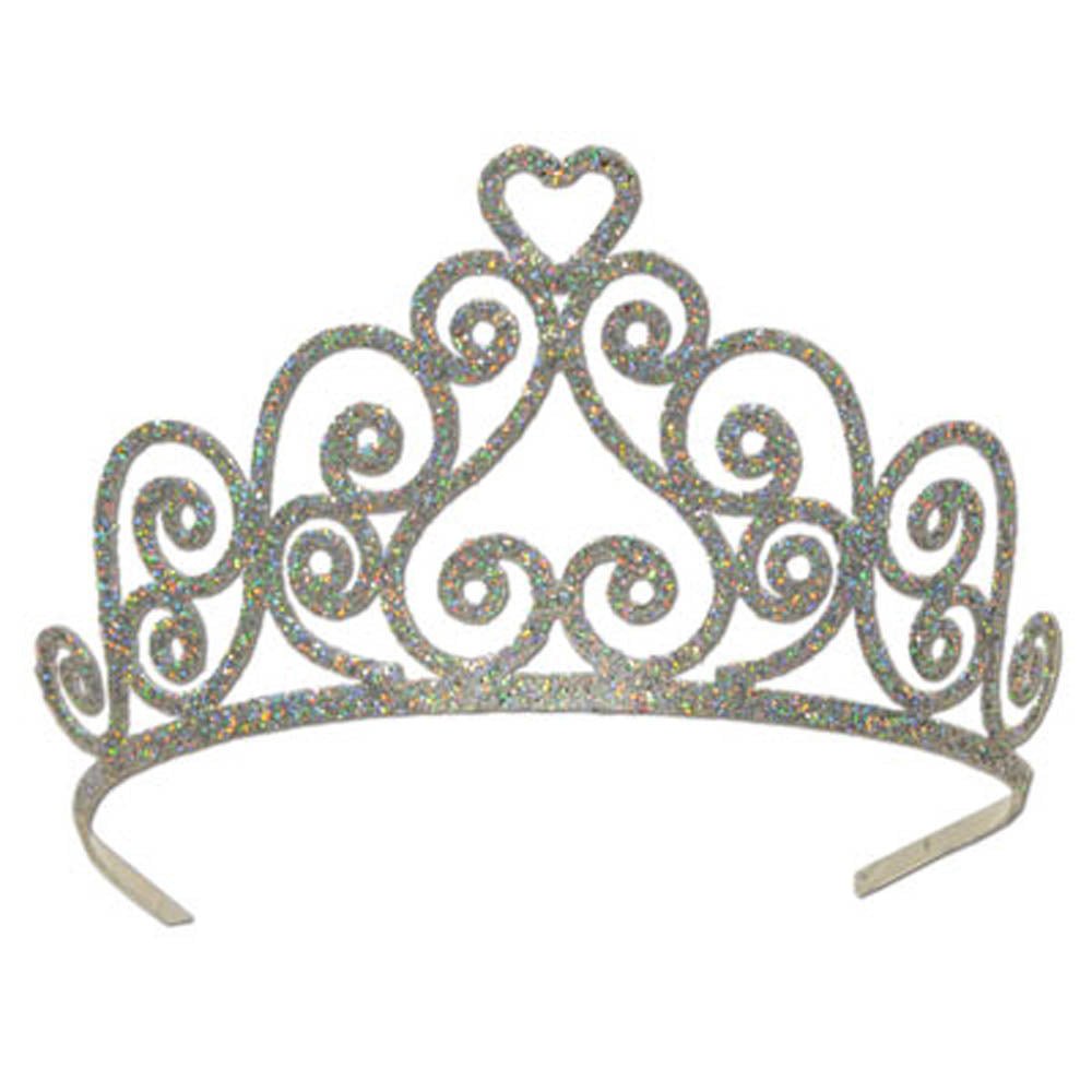 Glittered Metal Tiara - JJ's Party House - Custom Frosted Cups and Napkins
