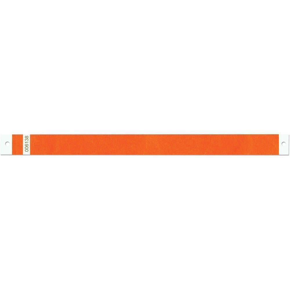 Glow Orange SecurBand Tyveck Wristbands 500ct - JJ's Party House McAllen, TX