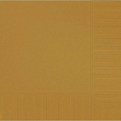 Gold Beverage Napkins 3Ply - JJ's Party House