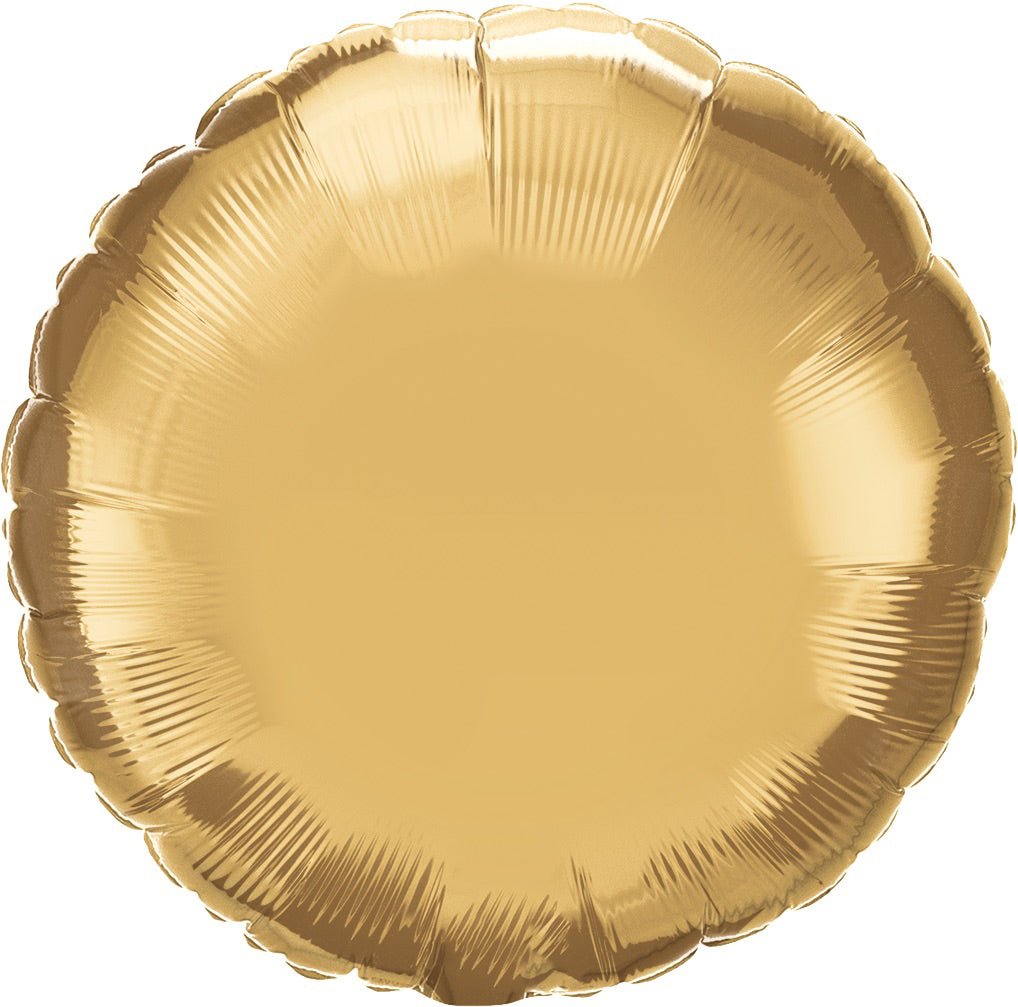 Gold Chrome Round Mylar - JJ's Party House