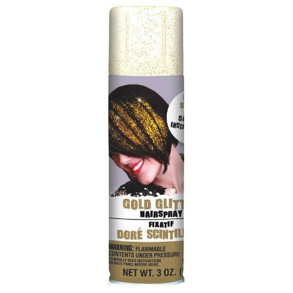 Gold Glitter Hair Spray - JJ's Party House