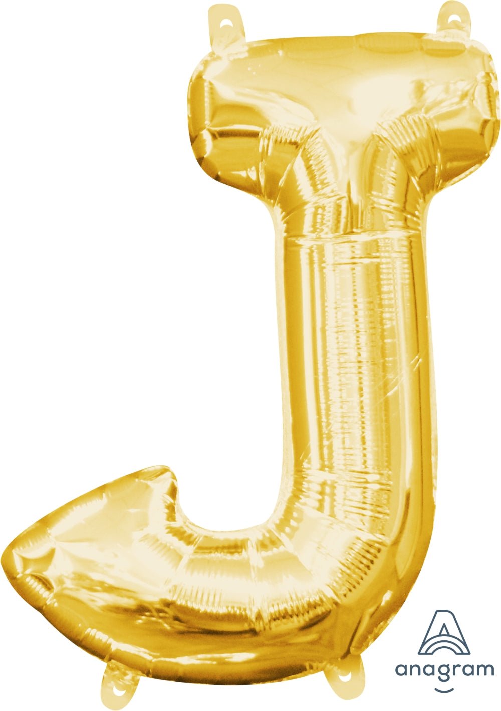 Gold Letter J Air Filled Balloon 16in - JJ's Party House
